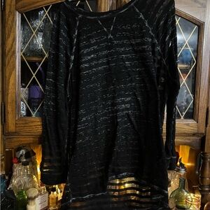 Faded Glory Black Long Sleeve Tee
